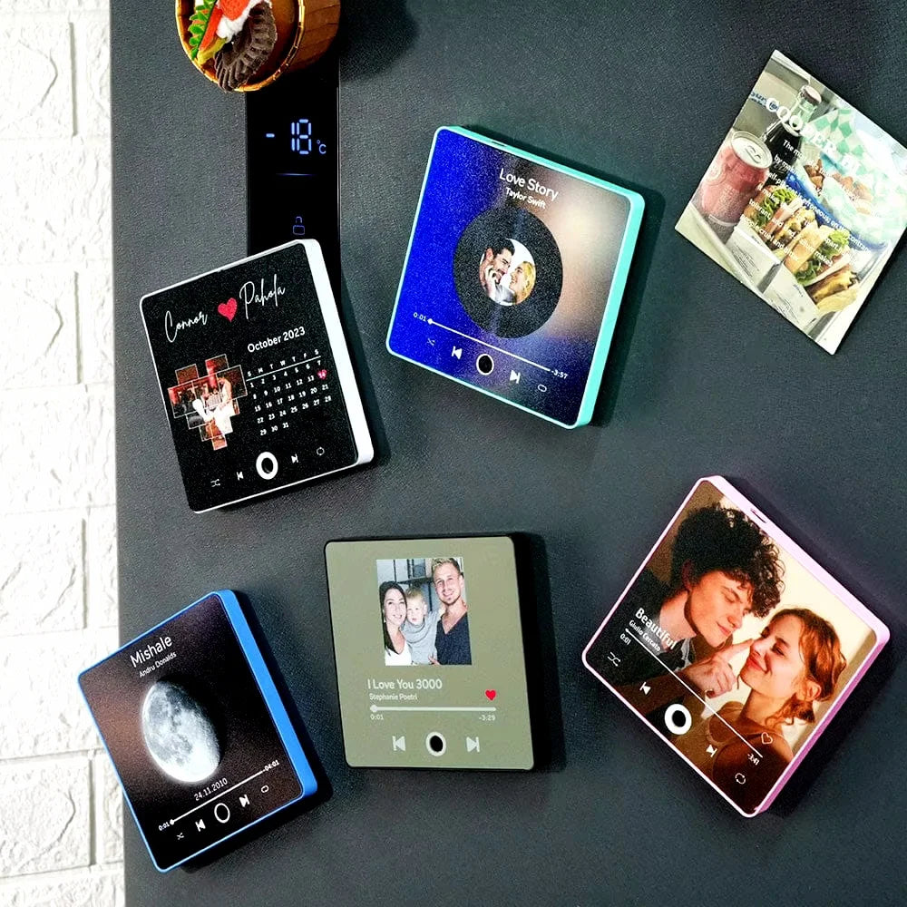 4.0 Gen Music Fridge Magnet with Frame Personalized Refrigerator Magnets