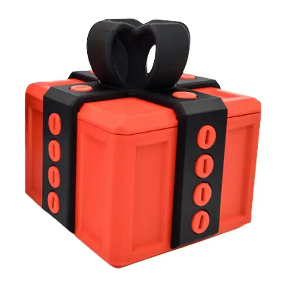 Large Annoying Gift Box with Screws 3D Printed Figurines Miniatures Card Container Prank Screw Box for Fun Household Use