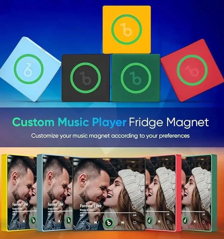 4.0 Gen Music Fridge Magnet with Frame Personalized Refrigerator Magnets