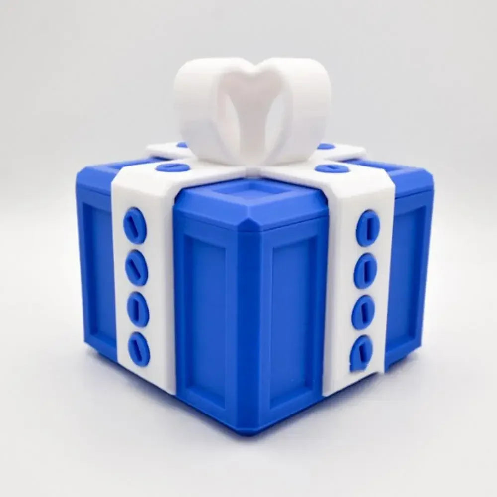 Large Annoying Gift Box with Screws 3D Printed Figurines Miniatures Card Container Prank Screw Box for Fun Household Use