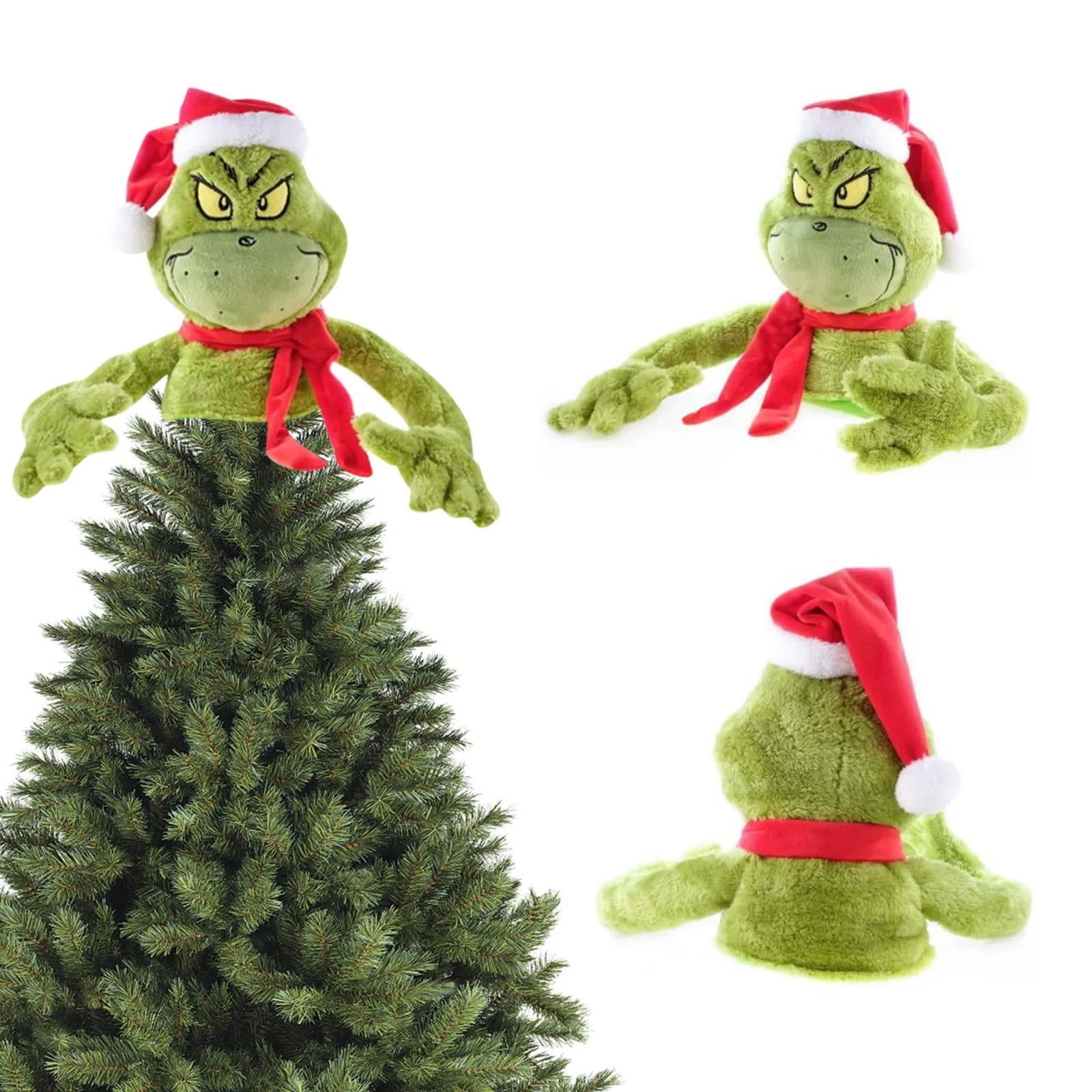 Kawaii Cartoon Plush Doll Toy for Children Desktop Ornament Decor Christmas Halloween Gift Stress Reliever Adult Toy